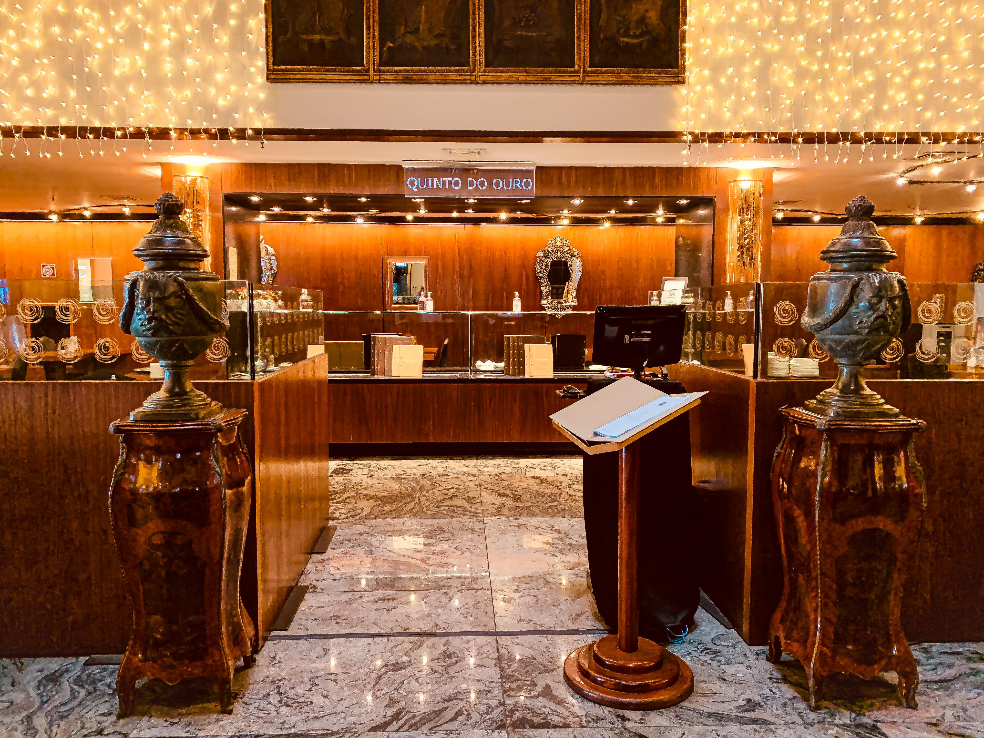 Ouro Minas Hotel Belo Horizonte, Dolce By Wyndham المظهر الخارجي الصورة The lobby of the hotel