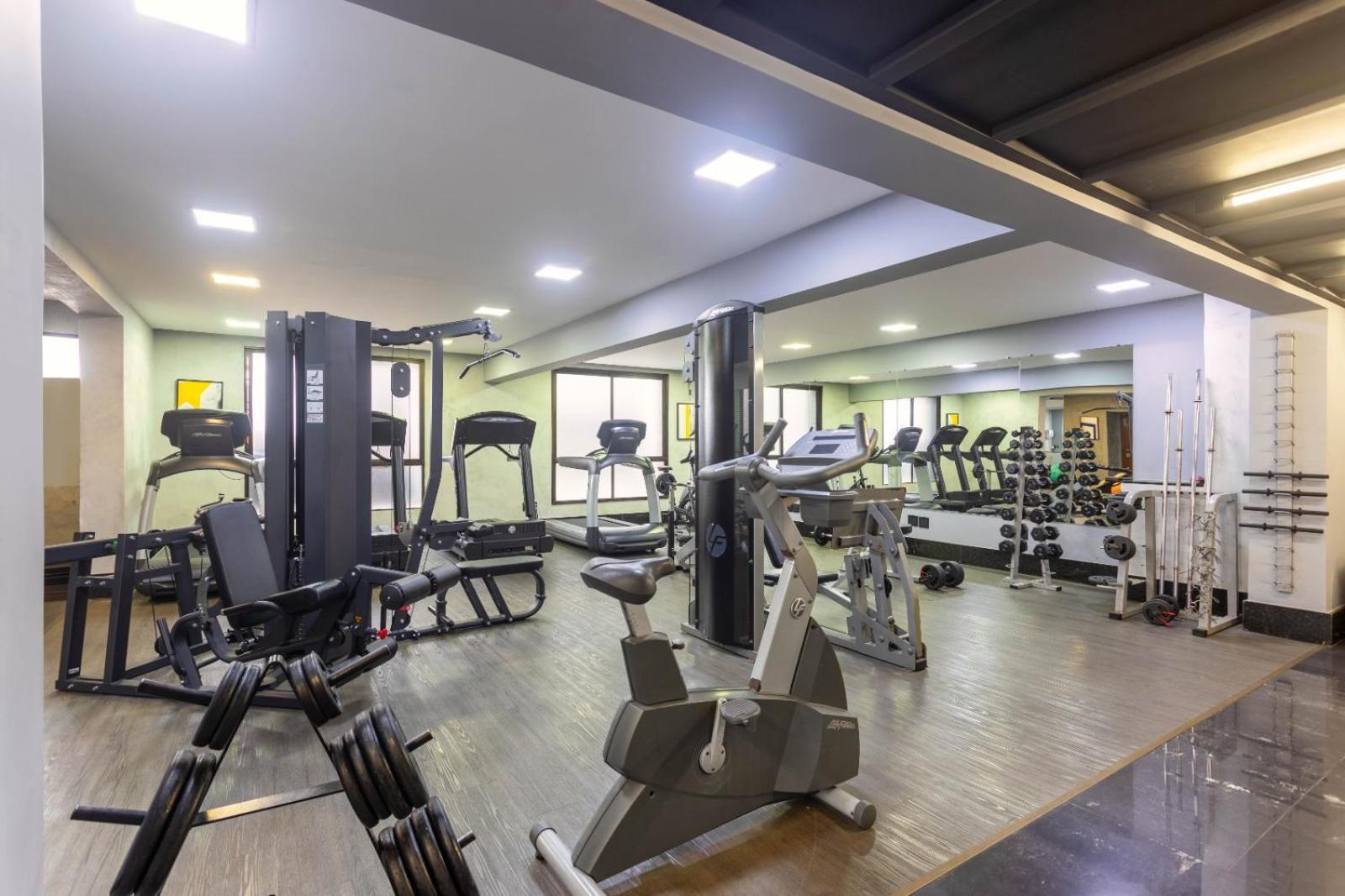 Ouro Minas Hotel Belo Horizonte, Dolce By Wyndham المظهر الخارجي الصورة The gym at the hotel
